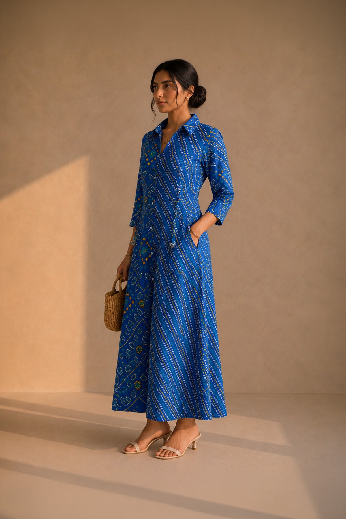 Azul Bandhani
