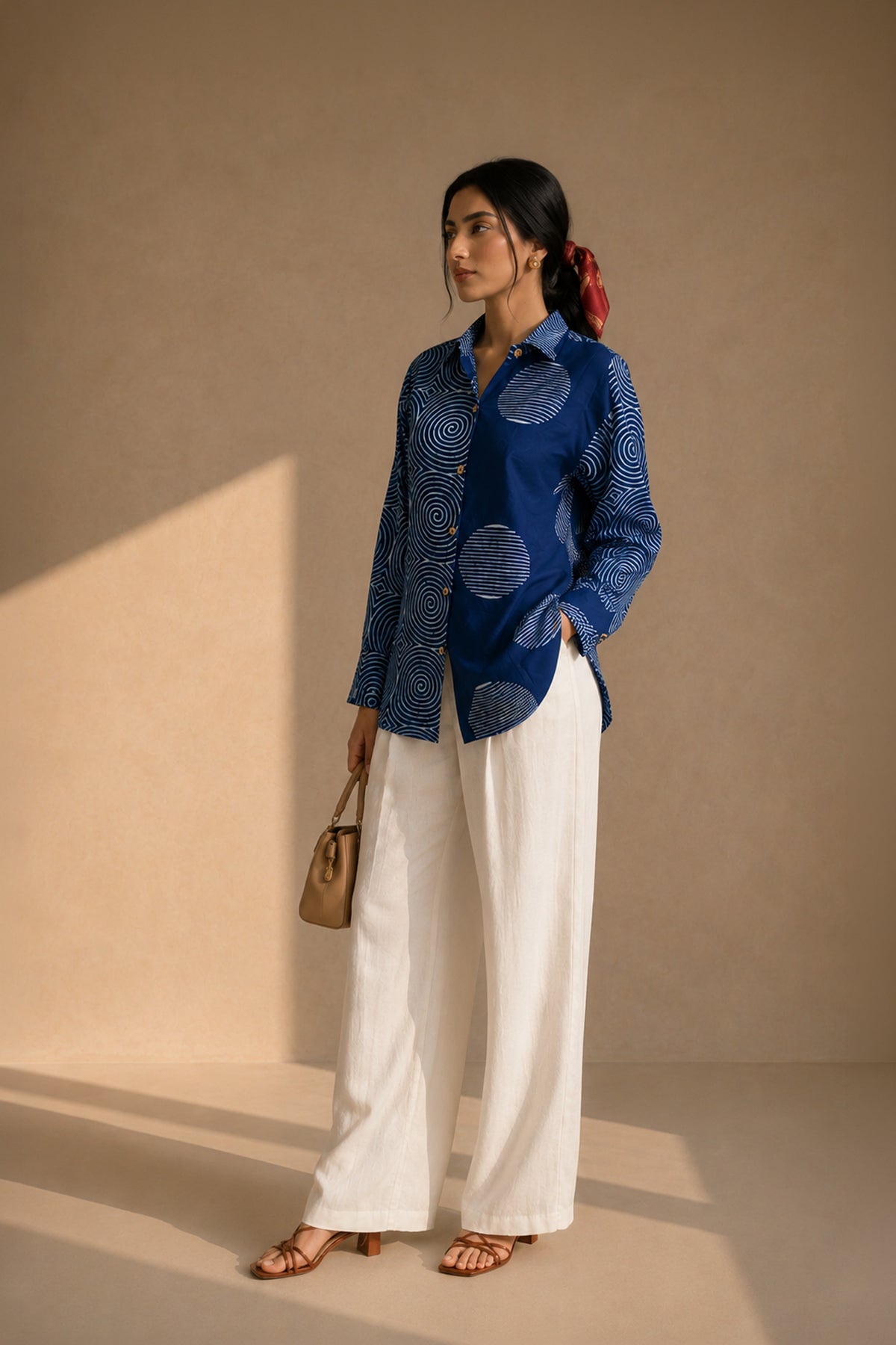 Indigo Printed Shirt