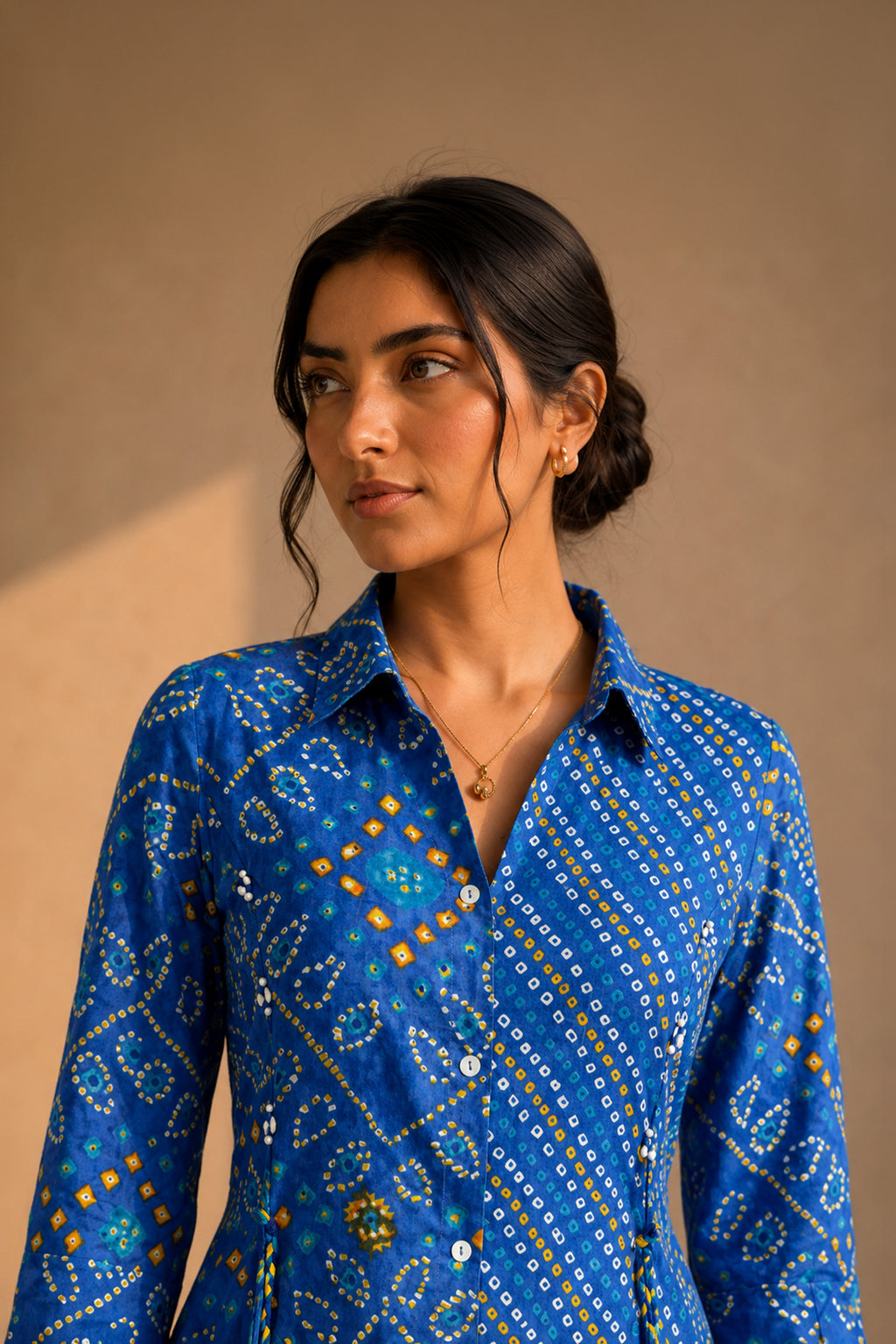 Azul Bandhani