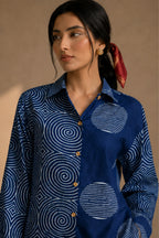 Indigo Printed Shirt