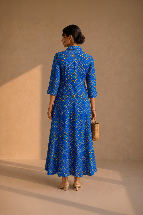 Azul Bandhani