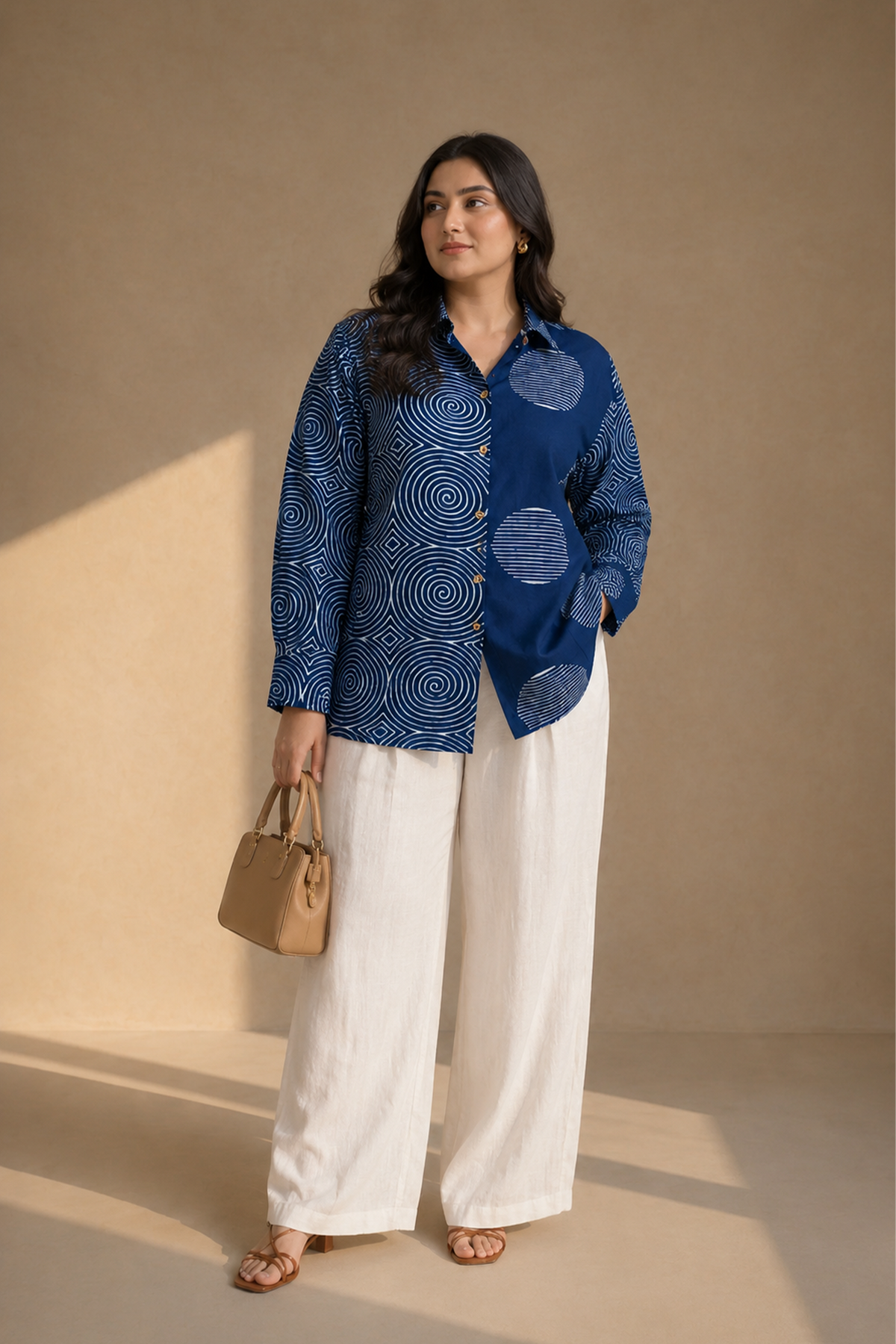 Indigo Printed Shirt